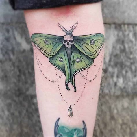 lunar moth tattoo|45 Amazing Luna Moth Tattoo Ideas